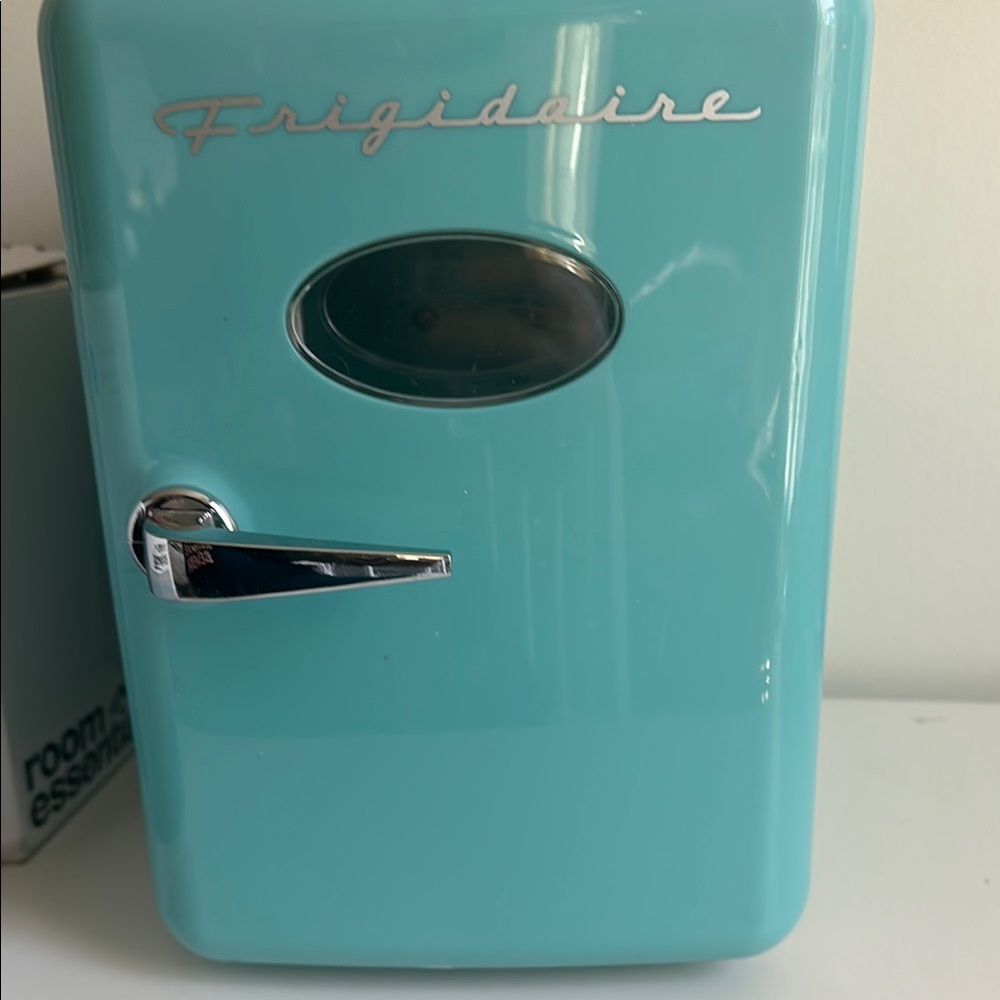 Retro Aqua Blue Mini Fridge